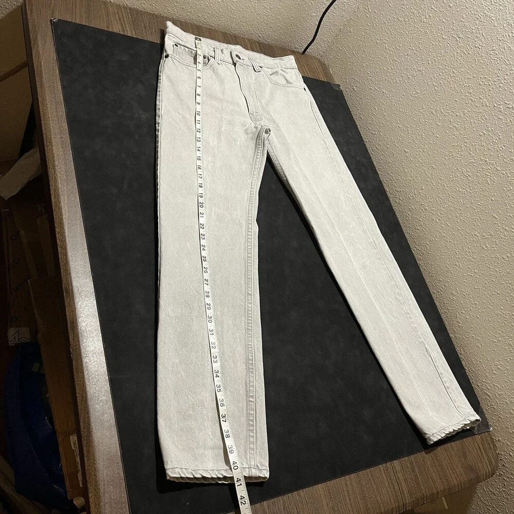 Vintage Levi Gray Jeans Denim USA 30x30 1980s 505 Silver Tab Levis Colors 550